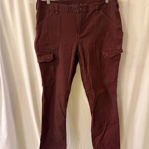 Duluth Women’s Fire Hose Burgundy Cargo Pants